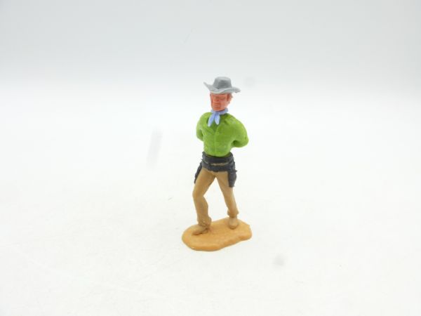 Timpo Toys Cowboy mit auf dem Rücken gefesselten Händen (grün)