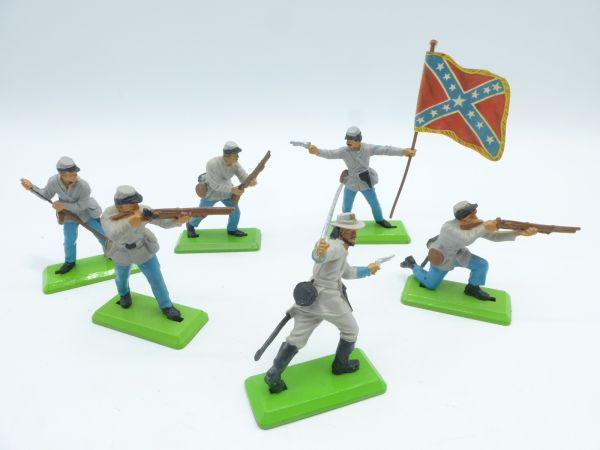 Britains Deetail Set of Confederate Army soldiers 2nd version - brand new