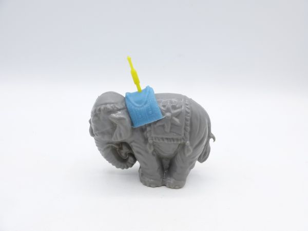 Heinerle Manurba Elefant (Hohlkörper) engbeinig mit Sattel + Schmuckfeder