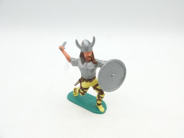 Timpo Toys Viking running with sword + shield - rare hair