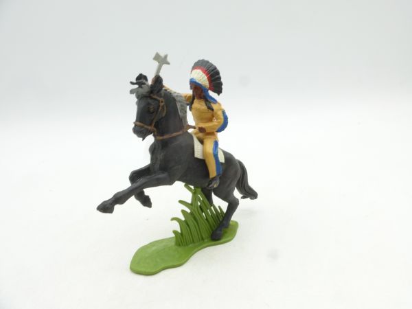 Britains Swoppets Indian riding with tomahawk (made in HK) - brand new