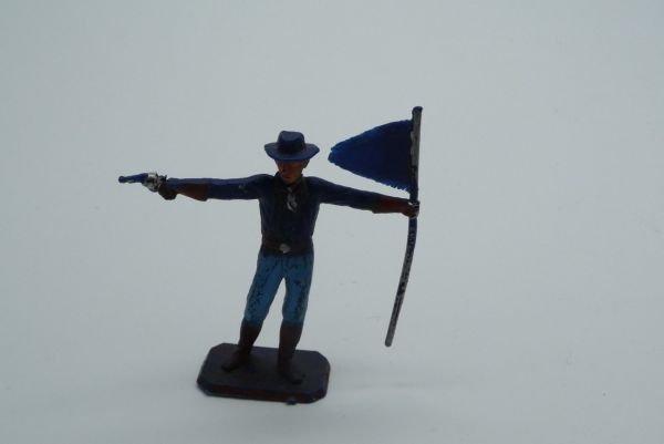 Dulcop Union Army soldier with pistol and flag