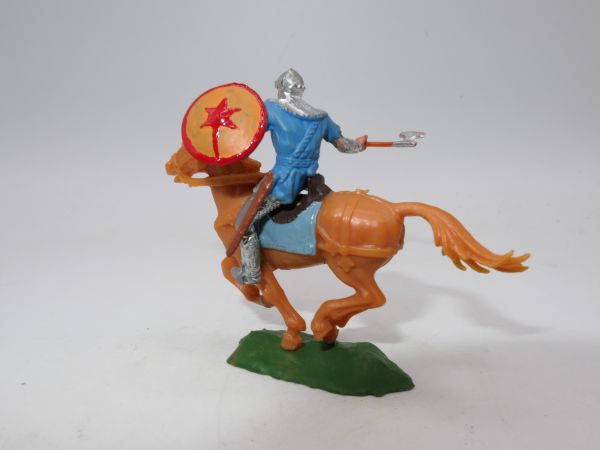 Elastolin 4 cm Norman with axe on horseback, No. 8854