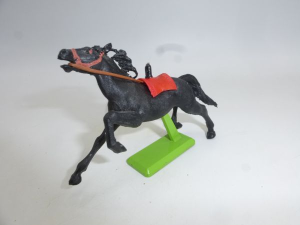 Britains Deetail Pferd Wild West schwarz, rote Decke