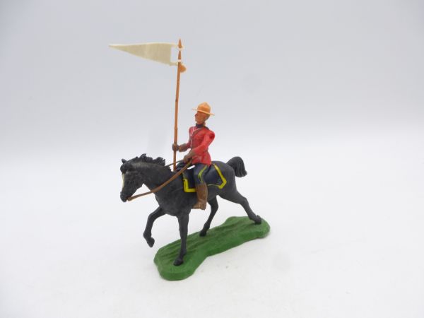 Britains Swoppets Mountie riding with flag