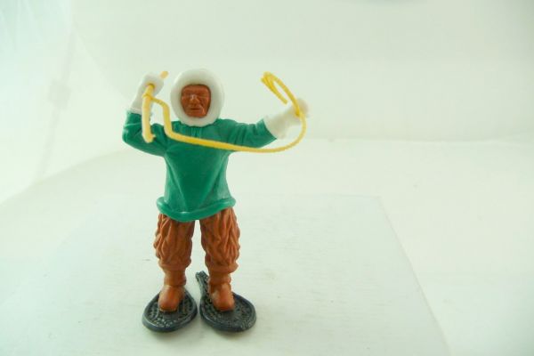 Timpo Toys Eskimo with harpoon - rare dark-brown legs