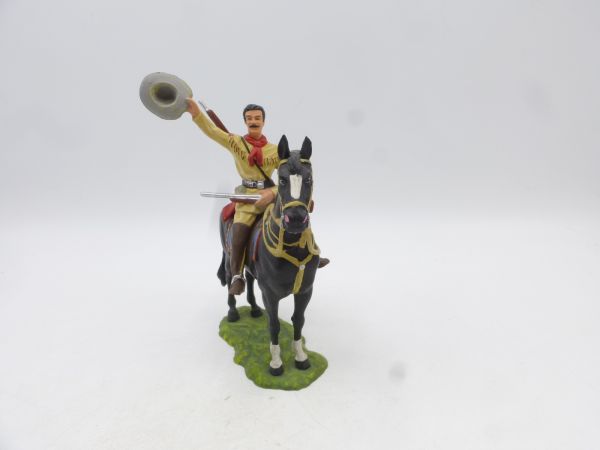 Preiser 7 cm Old Shatterhand on horseback, No. 7550 - brand new