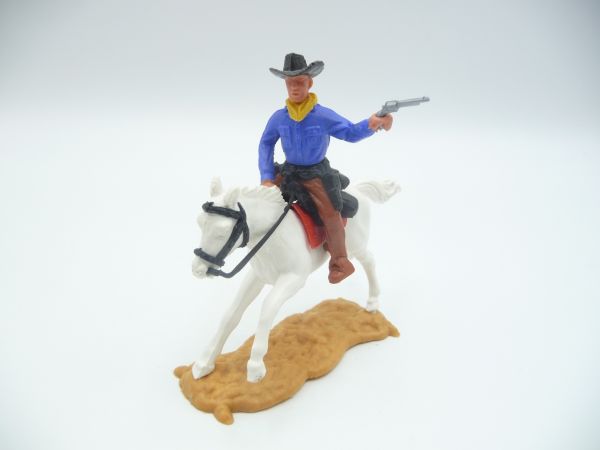 Timpo Toys Cowboy 2nd version riding, firing pistol