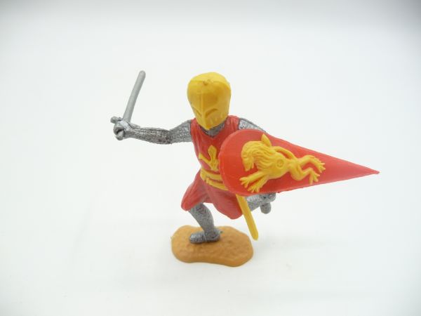 Timpo Toys Ritter mit Schwert, rot/gelb