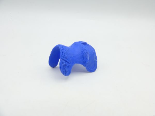 Timpo Toys Saddlecloth (original), medium blue with fur trim