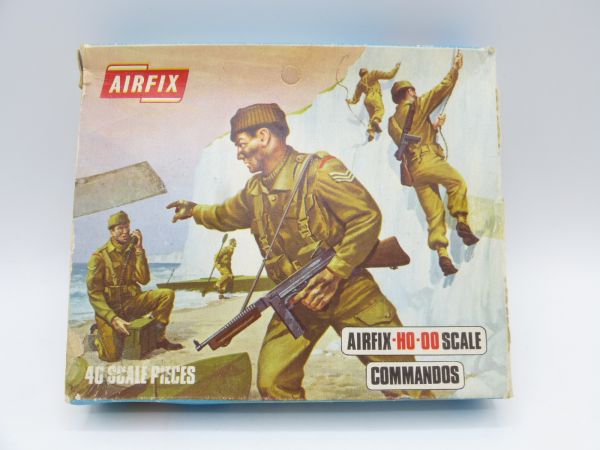 Airfix 1:72 Blue Box Commandos, No. S32-59 - orig. packaging, figures loose