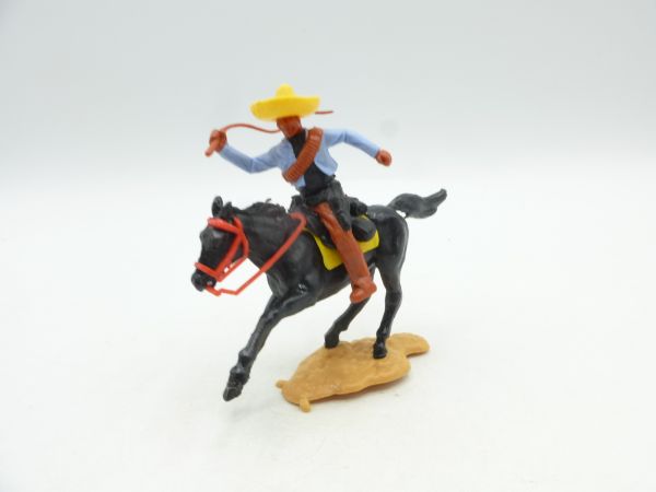 Timpo Toys Mexican riding with whip, light blue/black