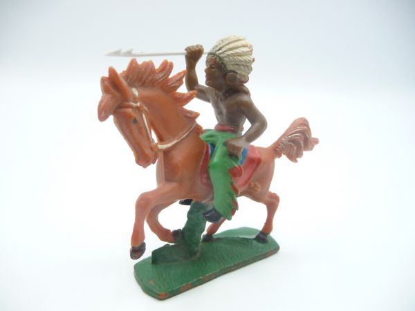 Indian riding, throwing spear