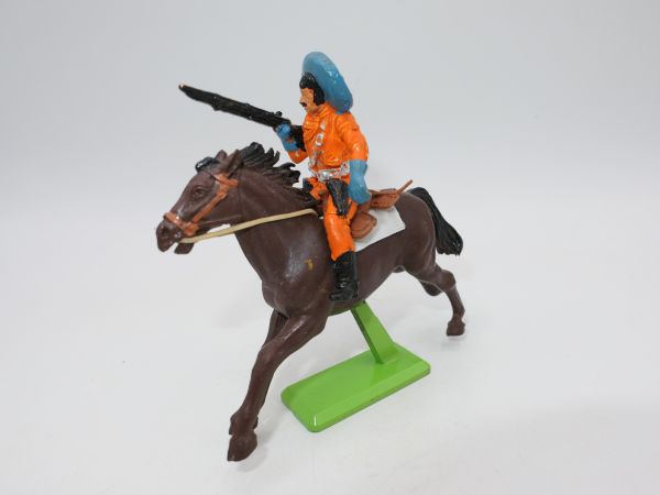 Britains Deetail Mexican riding (orange/blue), shooting rifle