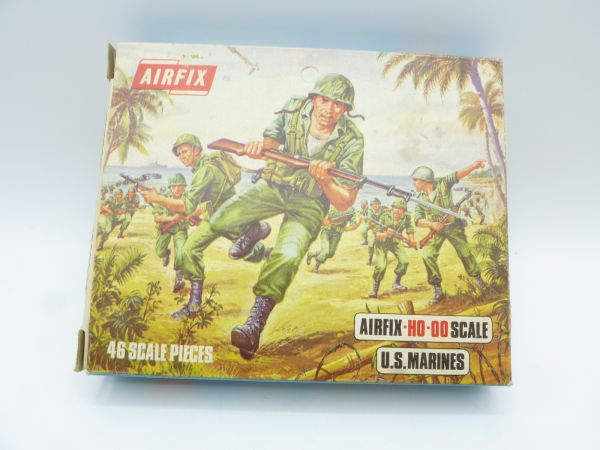 Airfix 1:72 Blue Box "US Marines", No. S 16 - orig. packaging, figures on cast