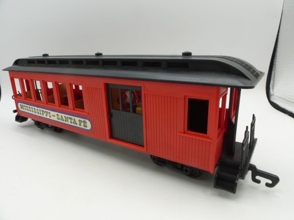 Timpo Toys Mississippi Santa Fé Passagierwagen (rot) inkl. 1 Passagier