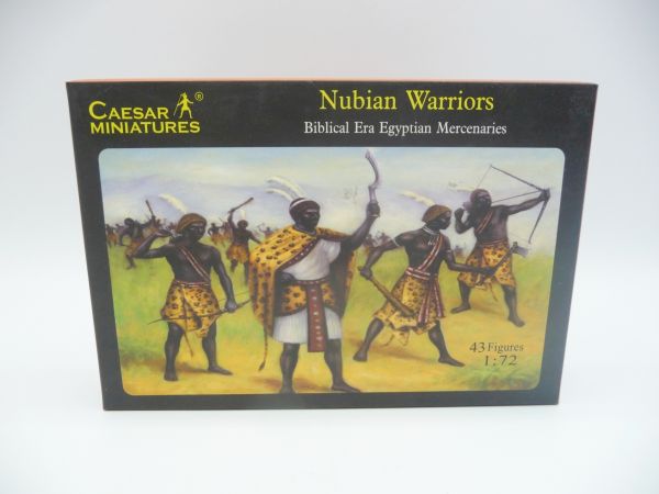 Caesar Miniatures 1:72 Nubian Warriors (Biblical Era Egyptian Mercenaries), History 049 - orig. packaging