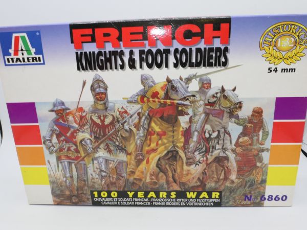 Italeri 1:32 French Knights & Foot Soldiers 100 Years War, No. 6860