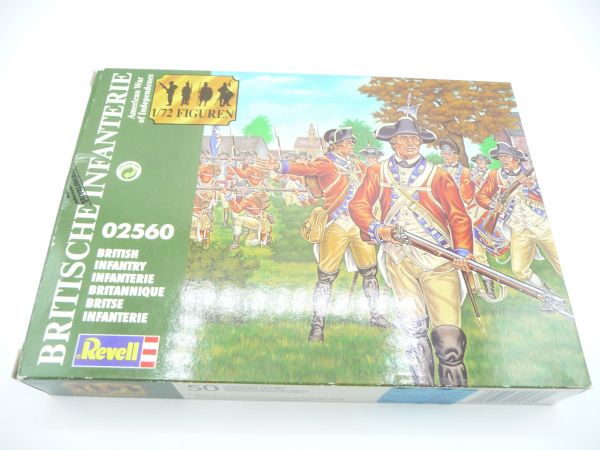 Revell 1:72 British Infantry (War of Independence), No. 2560 - orig. packaging, on cast