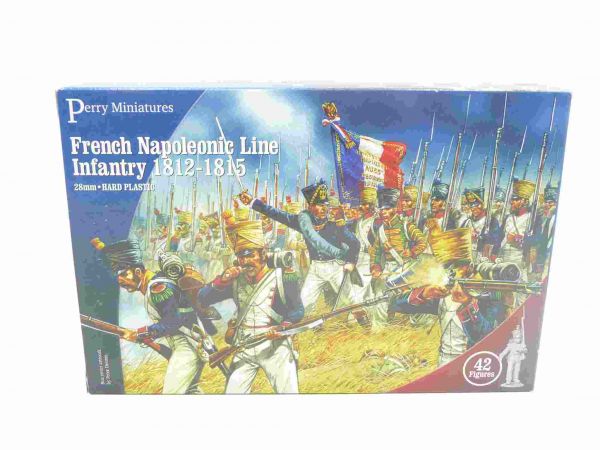 Perry Miniatures 28 mm: French Nap. Line Infantry - orig. packaging, 42 figures on cast