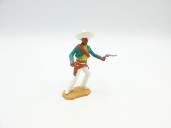 Timpo Toys Mexican standing firing 2 pistols, green/yellow