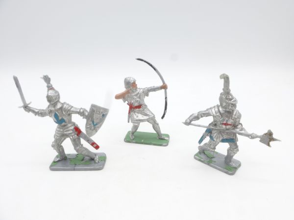 Crescent Toys Beautiful set of knights (3 figures)