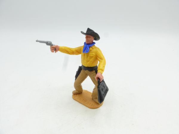 Timpo Toys Cowboy 2. Version mit Pistole + Geldtasche