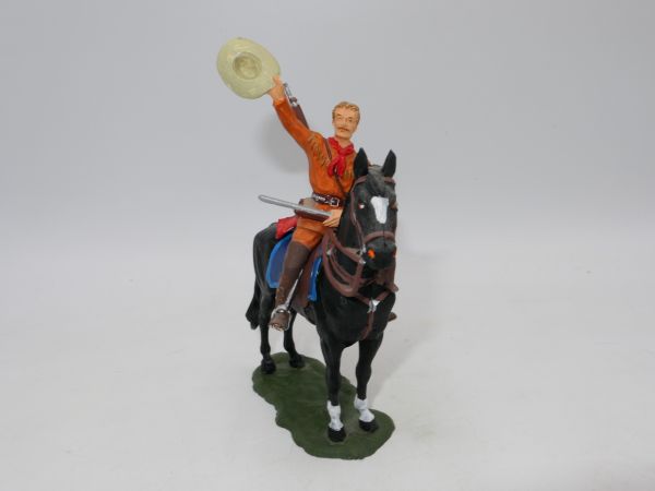 Elastolin 7 cm Old Shatterhand on horseback, No. 7550