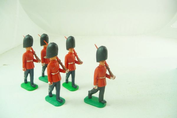 Timpo Toys 5 guardsmen, rifle shouldered