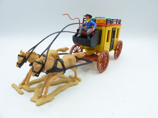 Timpo Toys Stagecoach 3rd version, two-horse - complete