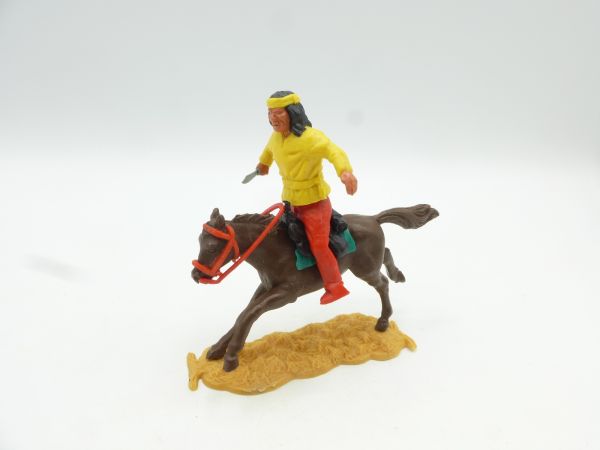 Timpo Toys Apache riding with knife, yellow - brand new