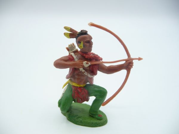 Britains Swoppets Iroquois kneeling with bow - great painting