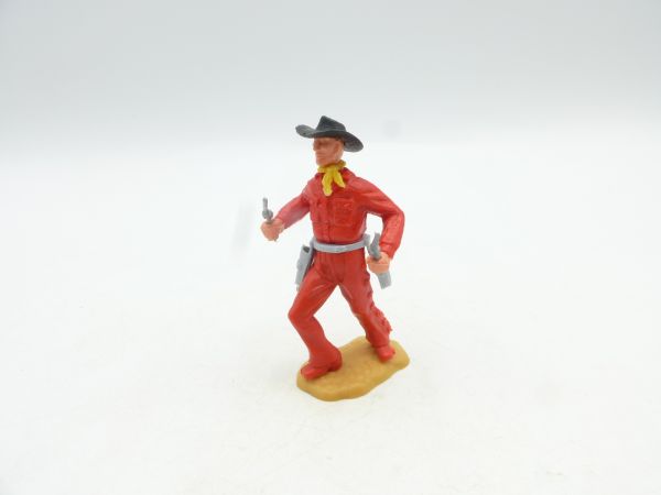 Timpo Toys Cowboy stehend mit 2 Pistolen - tolle Kombi
