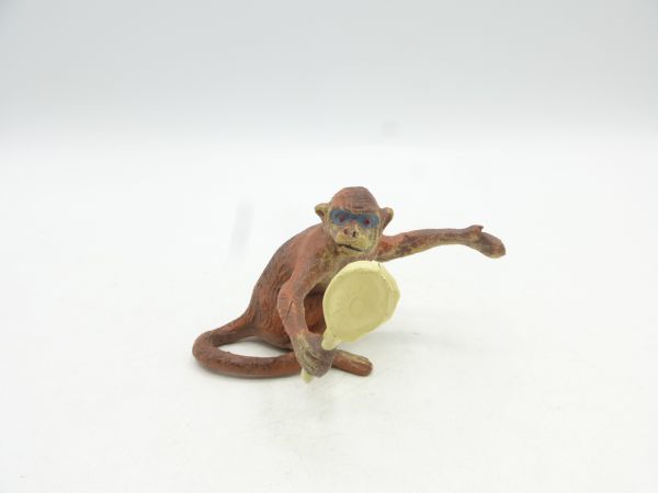 Elastolin (compound) Monkey with mirror - great figure