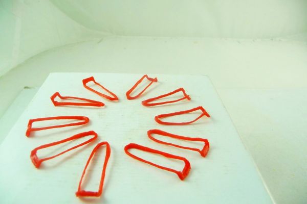 Timpo Toys 10 rote Zügel (Replika)