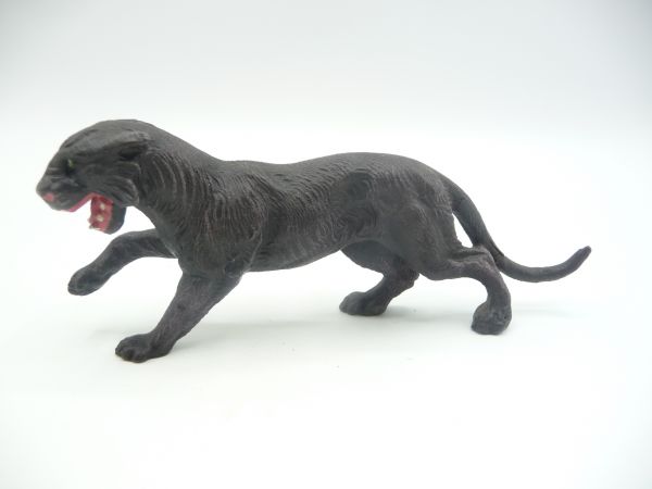 Elastolin Masse Schwarzer Panther angreifend - sehr guter Zustand, s. Fotos