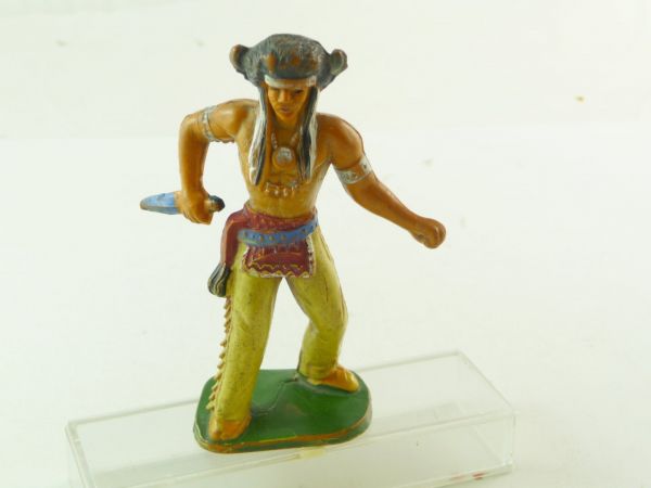 Jim Indian with knife (made in France), approx. 9 cm - good condition