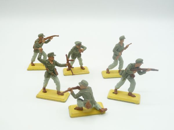Britains Deetail Afrika Korps, schöner Satz deutsche Soldaten (6 Figuren)