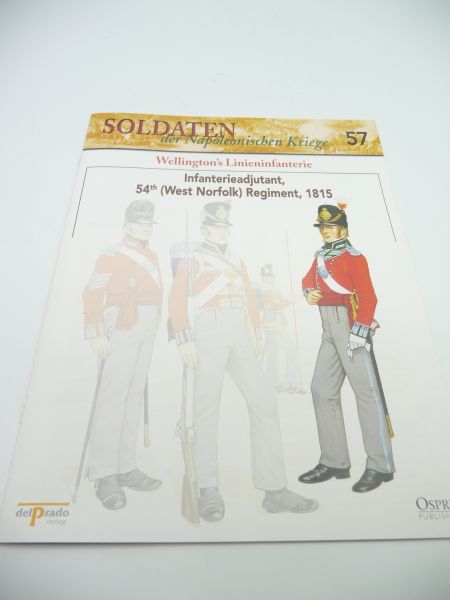 del Prado Booklet No 57, Infantry Adjutant 54th (West Norfolk) Regiment 1815