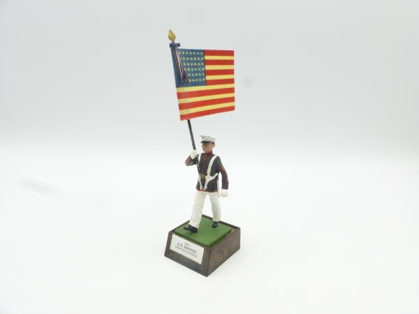US Navy (WW II) flag bearer - on pedestal