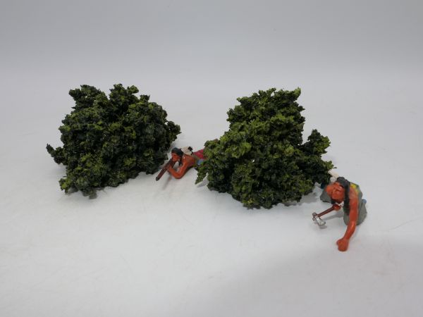 2 bushes (without figure) - matching the 4 cm series