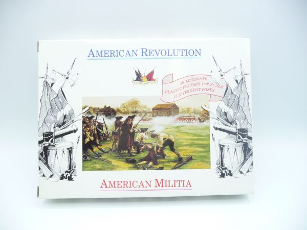 Accurate Figures 1:72 American Revolution "American Militia", Nr. 7201 - OVP, Figuren am Guss