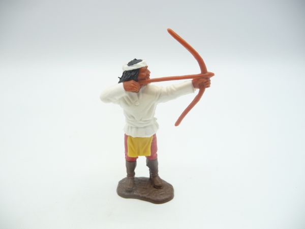 Timpo Toys Apache stehend weiß mit Bogen - seltenes Unterteil