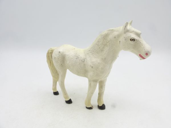 Elastolin composition White horse standing - used but good condition