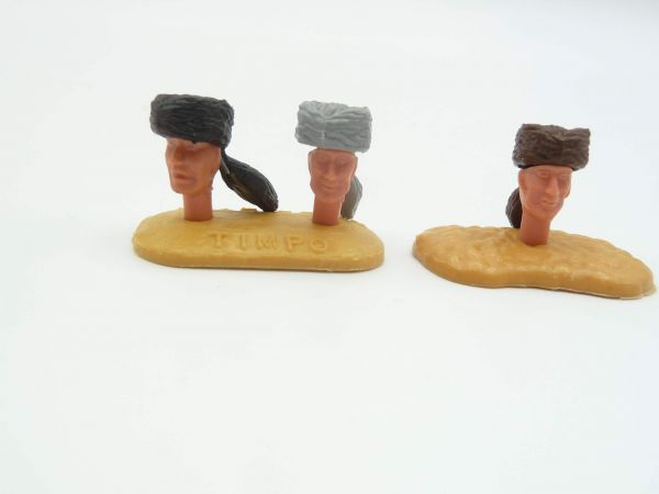 Timpo Toys 3 Trapper heads