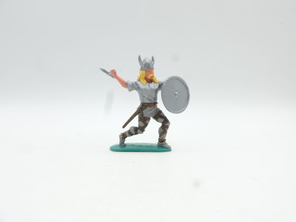 Timpo Toys Viking standing with battle axe + original silver shield