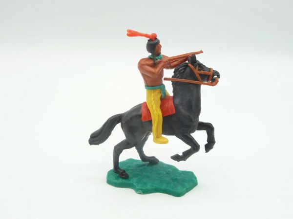 Timpo Toys Indian 2nd version riding, firing with rifle