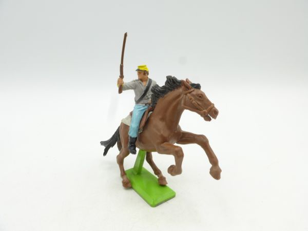 Britains Deetail Confederate riding, rifle high