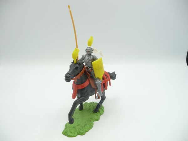 Elastolin 7 cm Knight on horseback, lance high - complete with great details