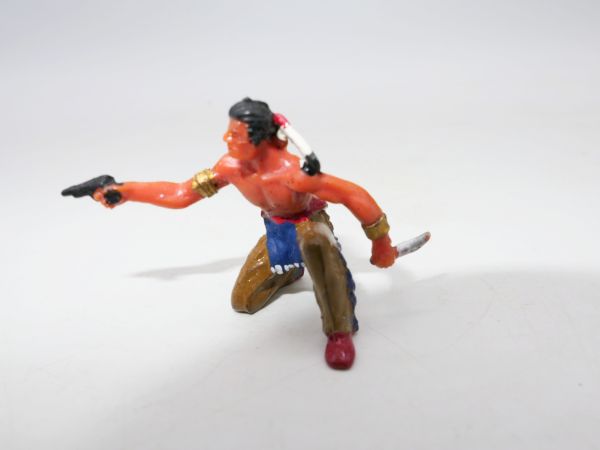 Indian kneeling with pistol + knife - great 4 cm modification